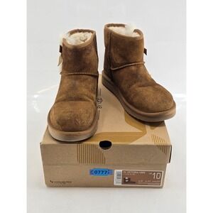 Koolaburra by UGG Women's Victoria Mini Fashion Boot Size 10 - Chesnut very good